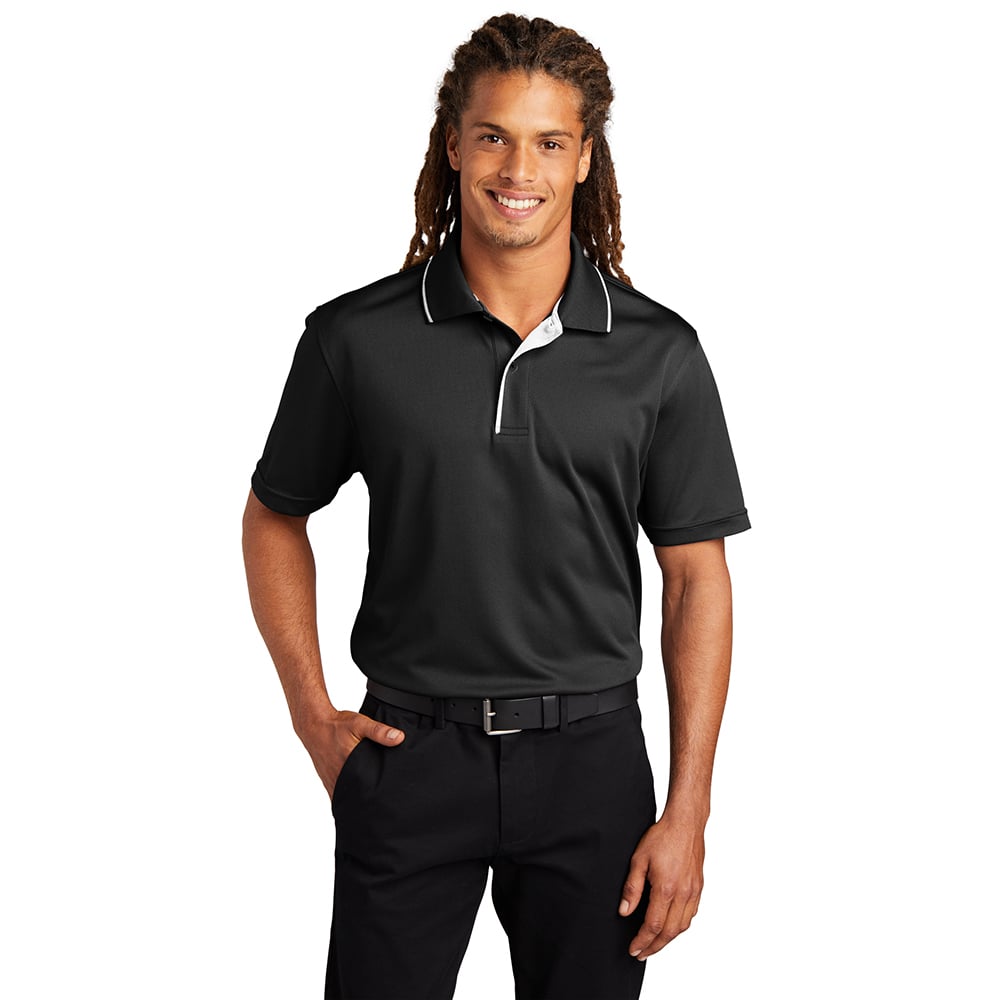 Sport - Tek K467 Dri - Mesh Piped Polo with Tipped Collar - Gorvex.com