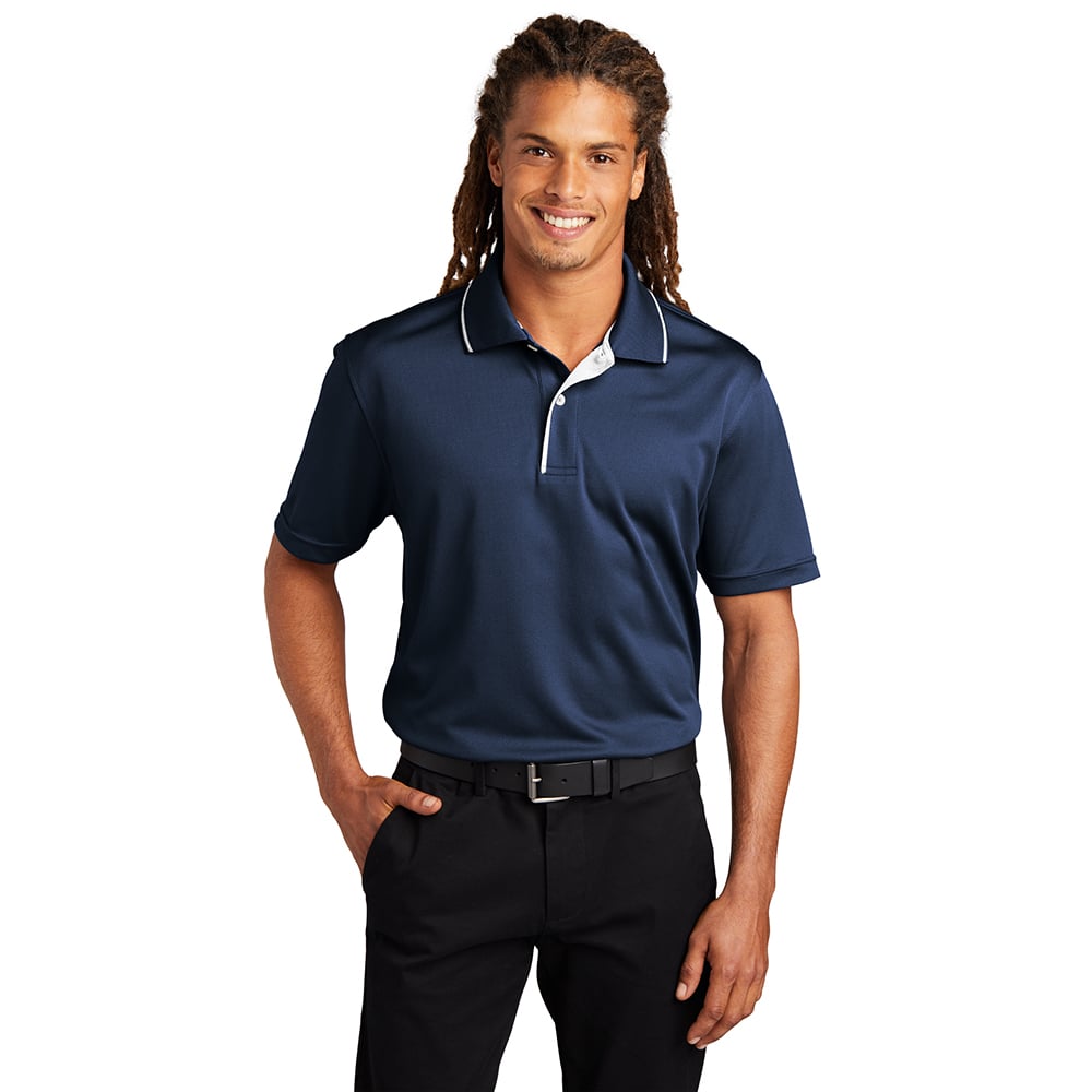 Sport - Tek K467 Dri - Mesh Piped Polo with Tipped Collar - Gorvex.com