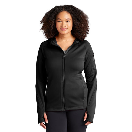 Sport - Tek L248 Women's Tech Fleece Full - Zip Jacket with Hood - Gorvex.com