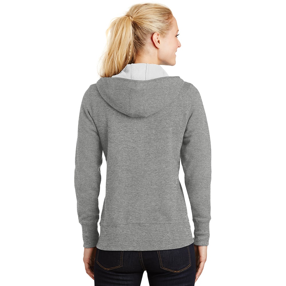 Sport - Tek L265 Women's Full - Zip Fleece Jacket with Hood - Gorvex.com