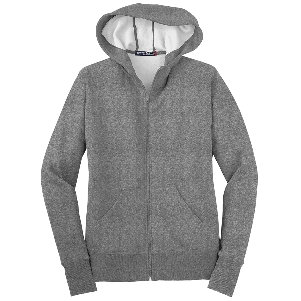 Sport - Tek L265 Women's Full - Zip Fleece Jacket with Hood - Gorvex.com