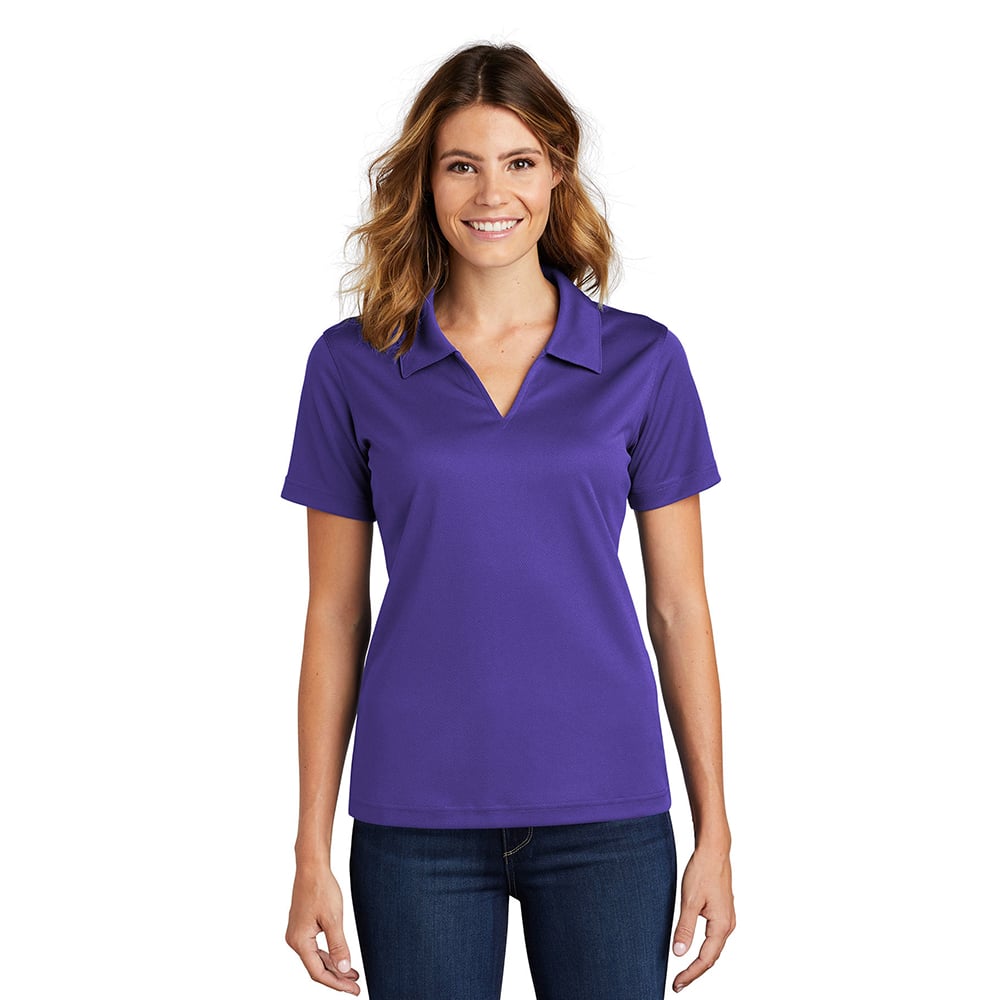 Sport - Tek L469 Dri - Mesh Women's V - Neck Polo - Gorvex.com