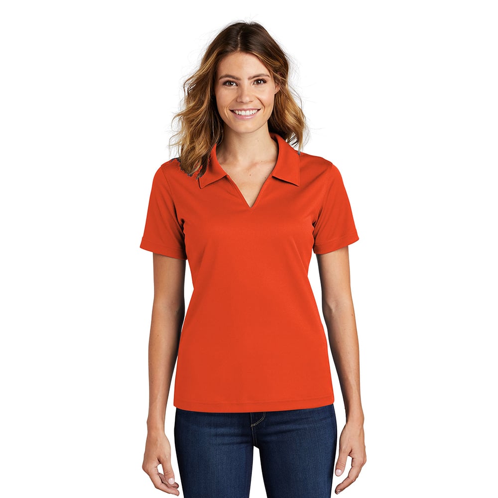 Sport - Tek L469 Dri - Mesh Women's V - Neck Polo - Gorvex.com