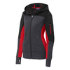 Sport - Tek LST245 Women's Full - Zip Hooded Jacket with Contrast Piping - Gorvex.com