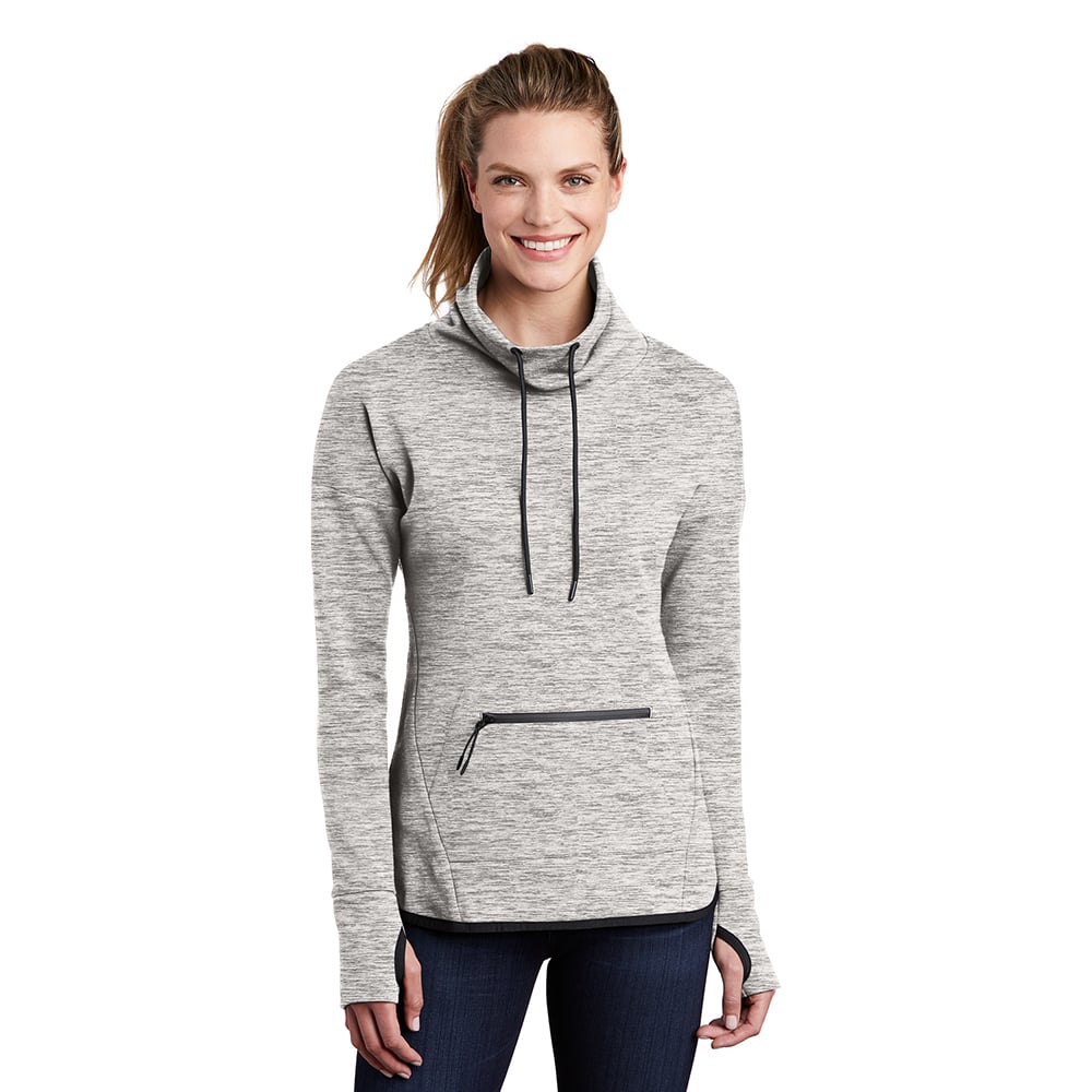 Sport - Tek LST280 Women's Triumph Cowl Neck Pullover with Thumbhole - Gorvex.com