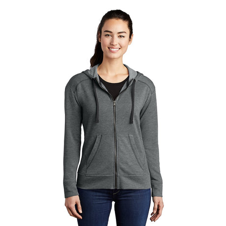 Sport - Tek LST293 PosiCharge Women's Tri - Blend Jacket with Hood - Gorvex.com