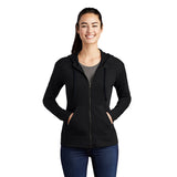 Sport - Tek LST293 PosiCharge Women's Tri - Blend Jacket with Hood - Gorvex.com