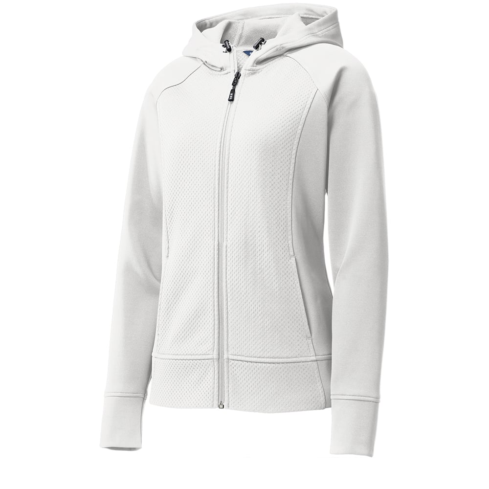 Sport - Tek LST295 Women's Debossed Tech Fleece Jacket with Hood - Gorvex.com