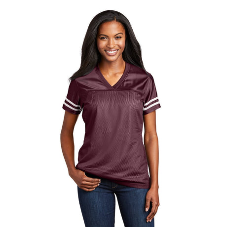 Sport - Tek LST307 PosiCharge Women's Replica Jersey with Sleeve Stripes - Gorvex.com