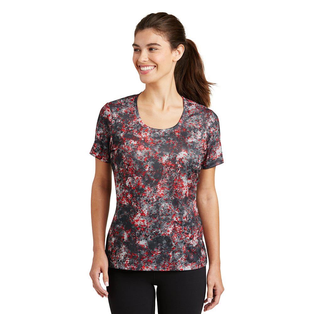 Sport - Tek LST330 Women's Mineral Freeze Scoop Neck T-Shirt - Gorvex.com