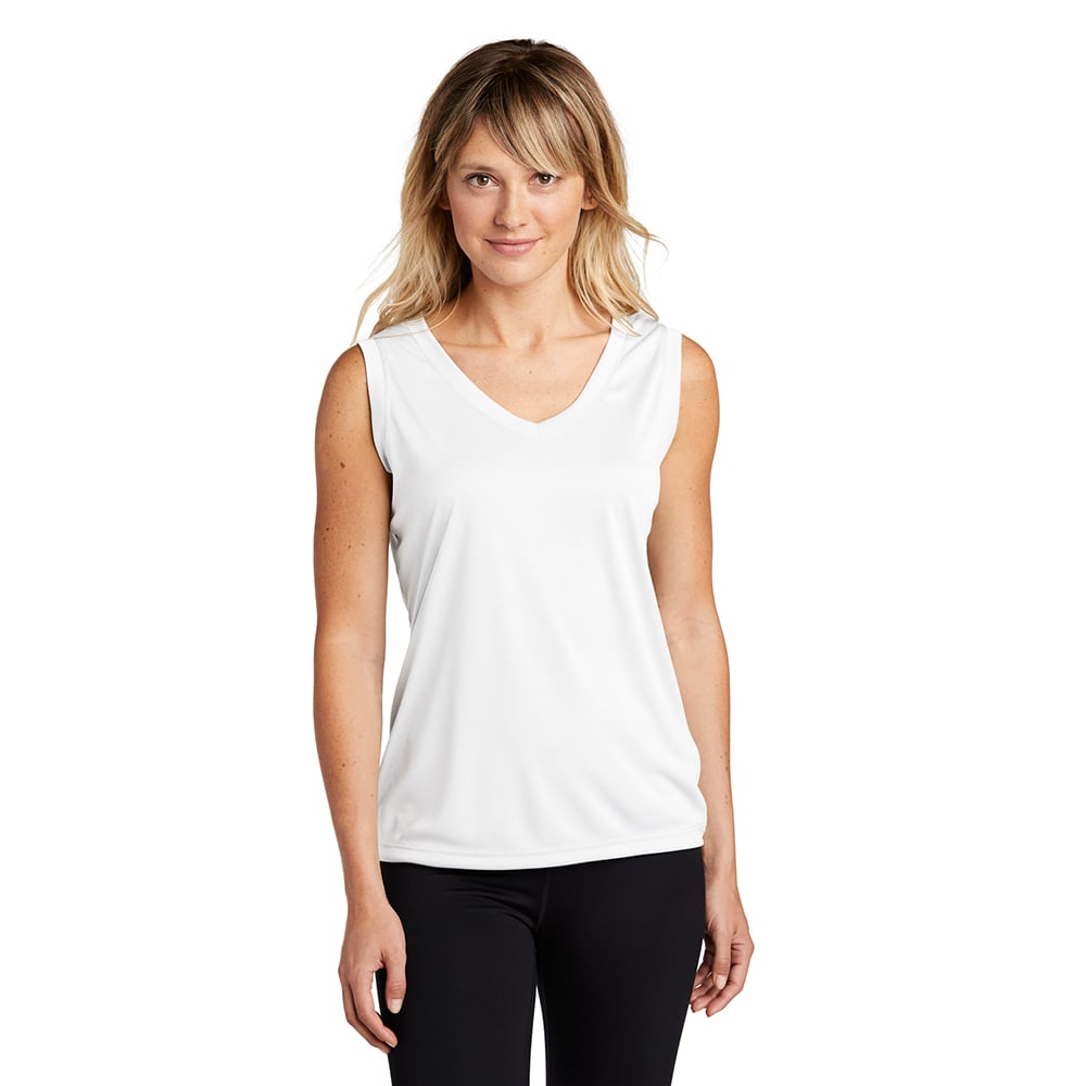 Sport - Tek LST352 PosiCharge Women's Sleeveless Competitor V - Neck Tee - Gorvex.com