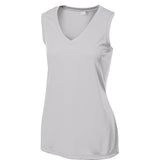 Sport - Tek LST352 PosiCharge Women's Sleeveless Competitor V - Neck Tee - Gorvex.com