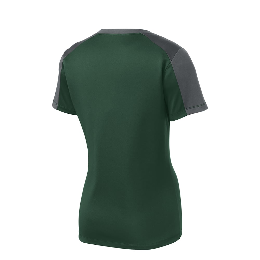 Sport - Tek LST354 PosiCharge Women's Contrast Sleeve Competitor Tee - Gorvex.com