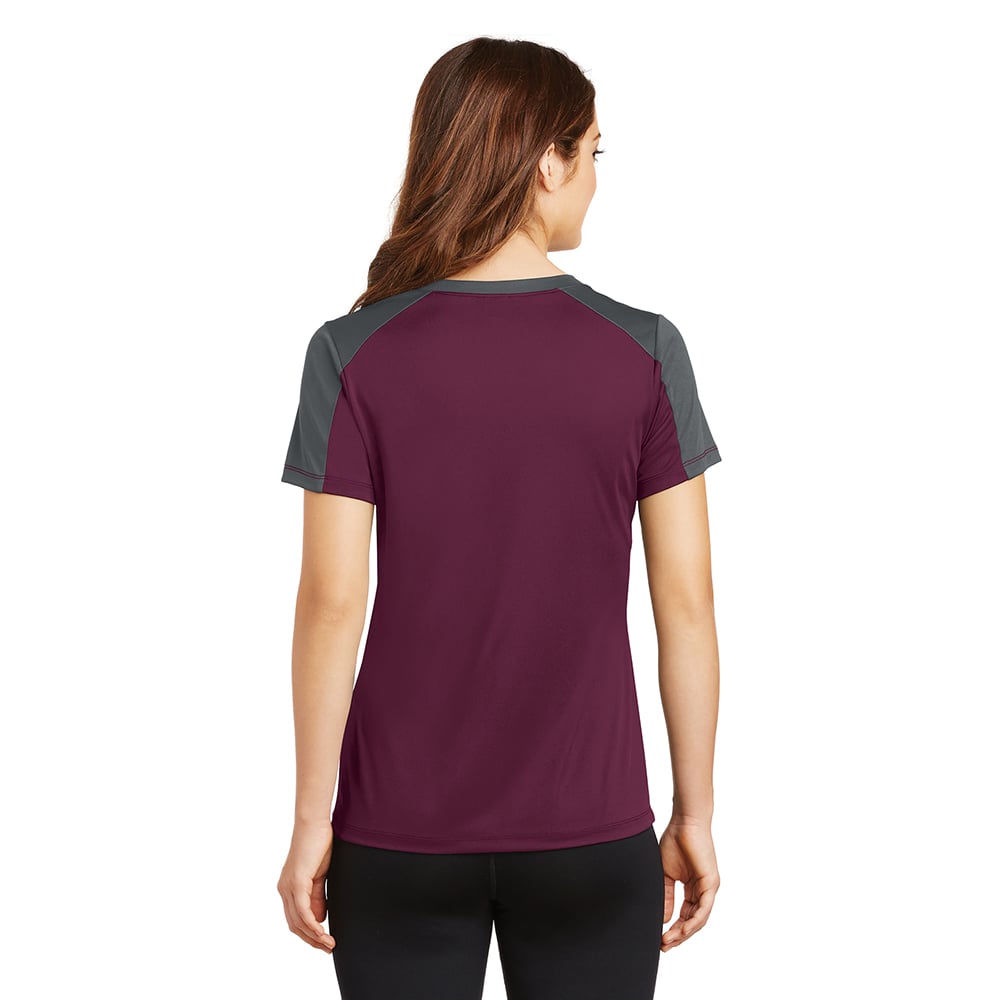 Sport - Tek LST354 PosiCharge Women's Contrast Sleeve Competitor Tee - Gorvex.com