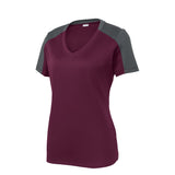 Sport - Tek LST354 PosiCharge Women's Contrast Sleeve Competitor Tee - Gorvex.com