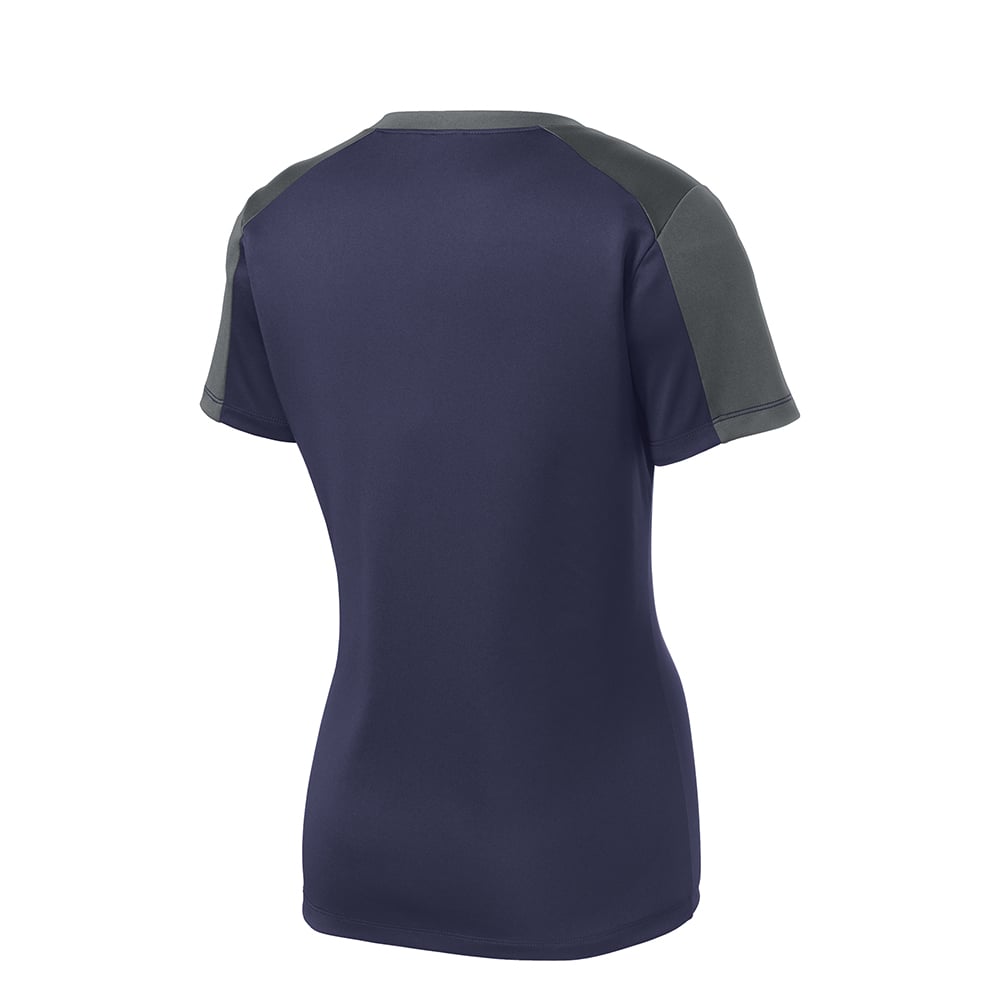 Sport - Tek LST354 PosiCharge Women's Contrast Sleeve Competitor Tee - Gorvex.com