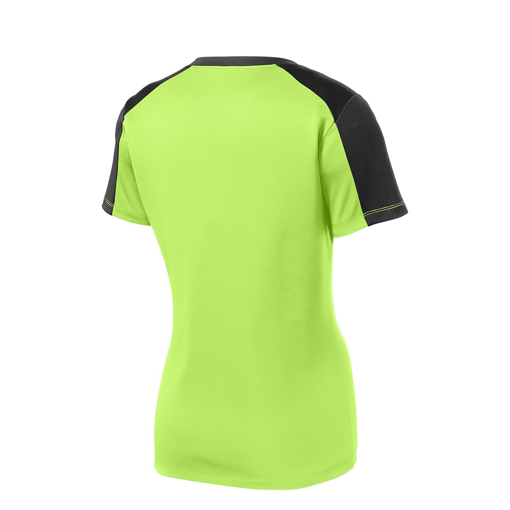 Sport - Tek LST354 PosiCharge Women's Contrast Sleeve Competitor Tee - Gorvex.com