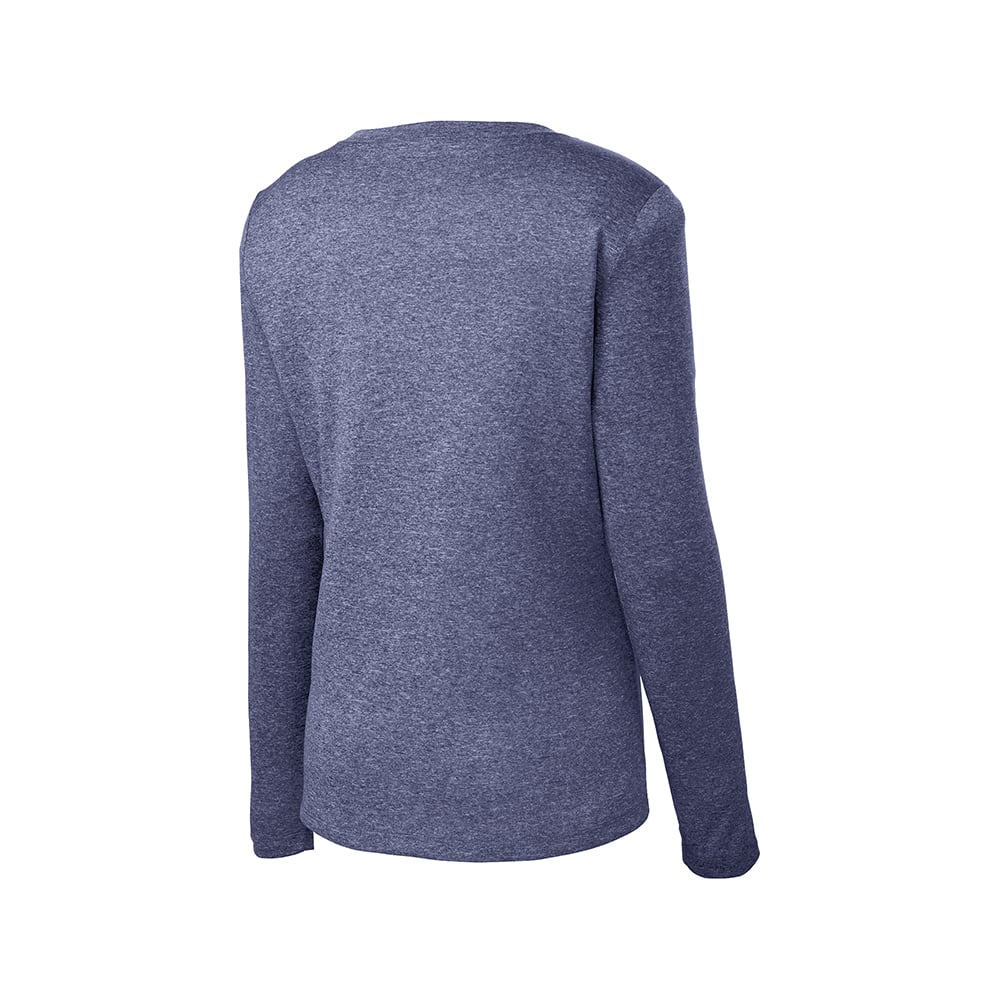 Sport - Tek LST360LS Women's Heather Contender Long Sleeve V - Neck Tee - Gorvex.com