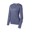 Sport - Tek LST360LS Women's Heather Contender Long Sleeve V - Neck Tee - Gorvex.com