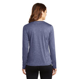 Sport - Tek LST360LS Women's Heather Contender Long Sleeve V - Neck Tee - Gorvex.com