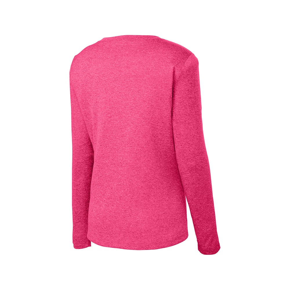 Sport - Tek LST360LS Women's Heather Contender Long Sleeve V - Neck Tee - Gorvex.com