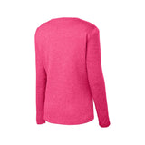 Sport - Tek LST360LS Women's Heather Contender Long Sleeve V - Neck Tee - Gorvex.com