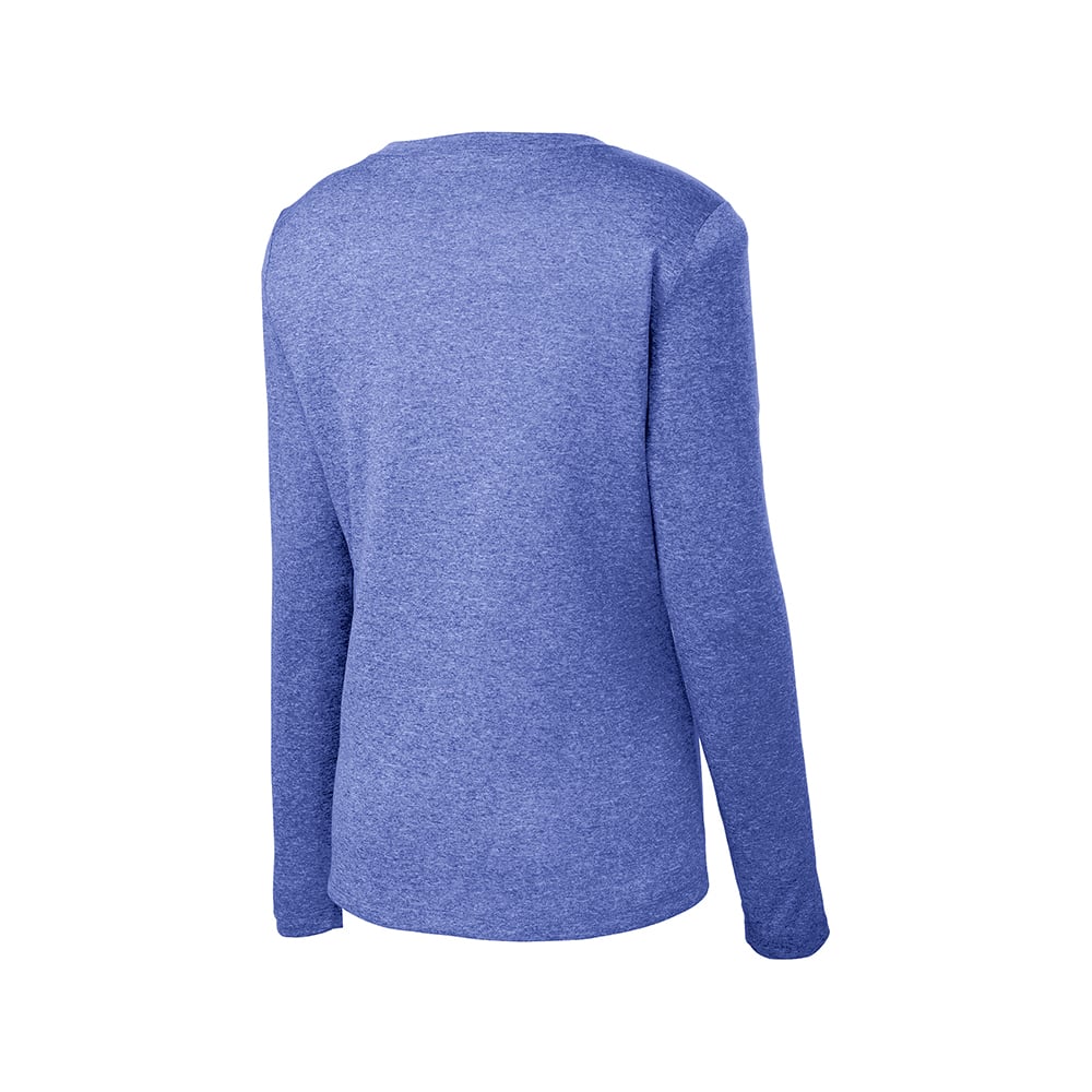Sport - Tek LST360LS Women's Heather Contender Long Sleeve V - Neck Tee - Gorvex.com