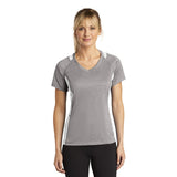 Sport - Tek LST361 Women's Contender Two - Tone V - Neck Raglan Tee - Gorvex.com