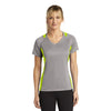 Sport - Tek LST361 Women's Contender Two - Tone V - Neck Raglan Tee - Gorvex.com