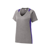 Sport - Tek LST361 Women's Contender Two - Tone V - Neck Raglan Tee - Gorvex.com