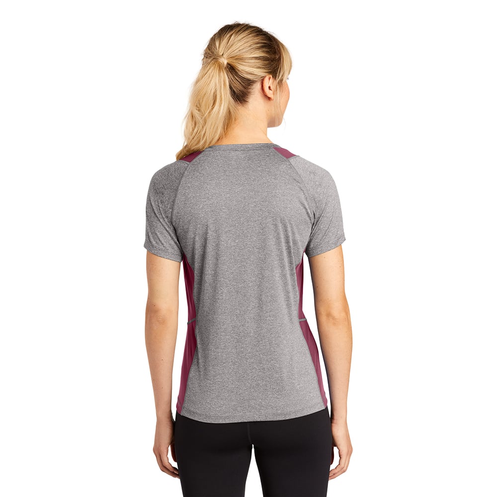 Sport - Tek LST361 Women's Contender Two - Tone V - Neck Raglan Tee - Gorvex.com