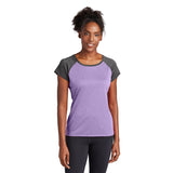 Sport - Tek LST362 Women's Two Tone Heather Contender Scoop Neck Tee - Gorvex.com