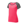 Sport - Tek LST362 Women's Two Tone Heather Contender Scoop Neck Tee - Gorvex.com