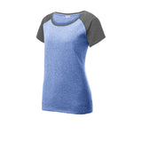 Sport - Tek LST362 Women's Two Tone Heather Contender Scoop Neck Tee - Gorvex.com