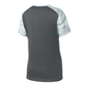 Sport - Tek LST371 Women's CamoHex Two - Tone V - Neck T-Shirt - Gorvex.com