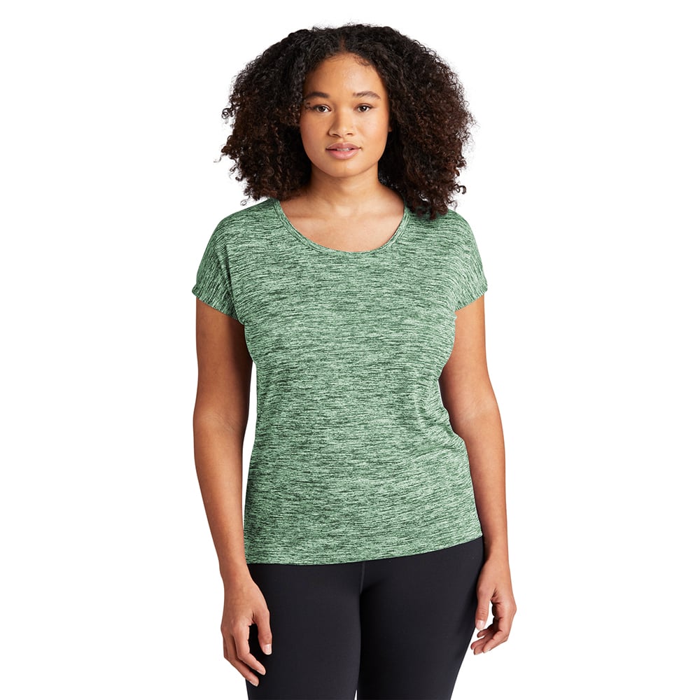 Sport - Tek LST390 PosiCharge Women's Heather Dolman Sleeve Tee - Gorvex.com