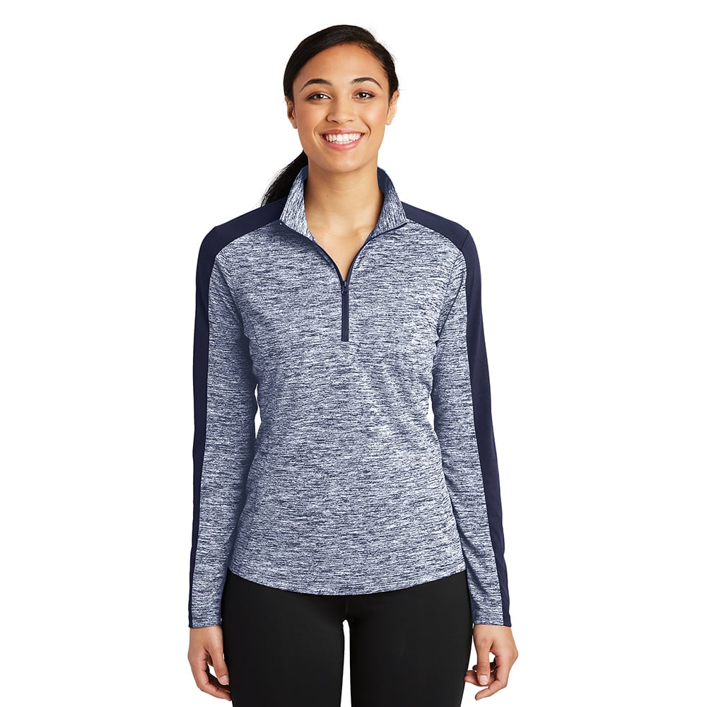 Sport - Tek LST397 PosiCharge Women's Heather Quarter - Zip Pullover - Gorvex.com