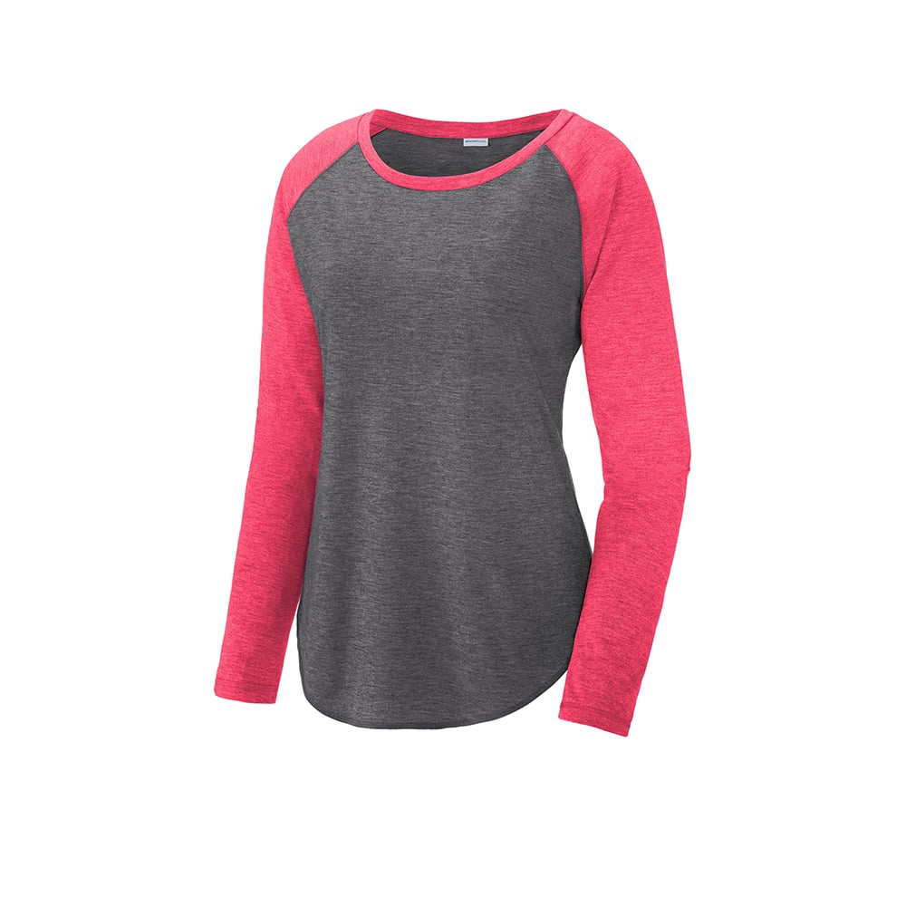 Sport - Tek LST400LS PosiCharge Women's Long Sleeve Raglan T-Shirt - Gorvex.com