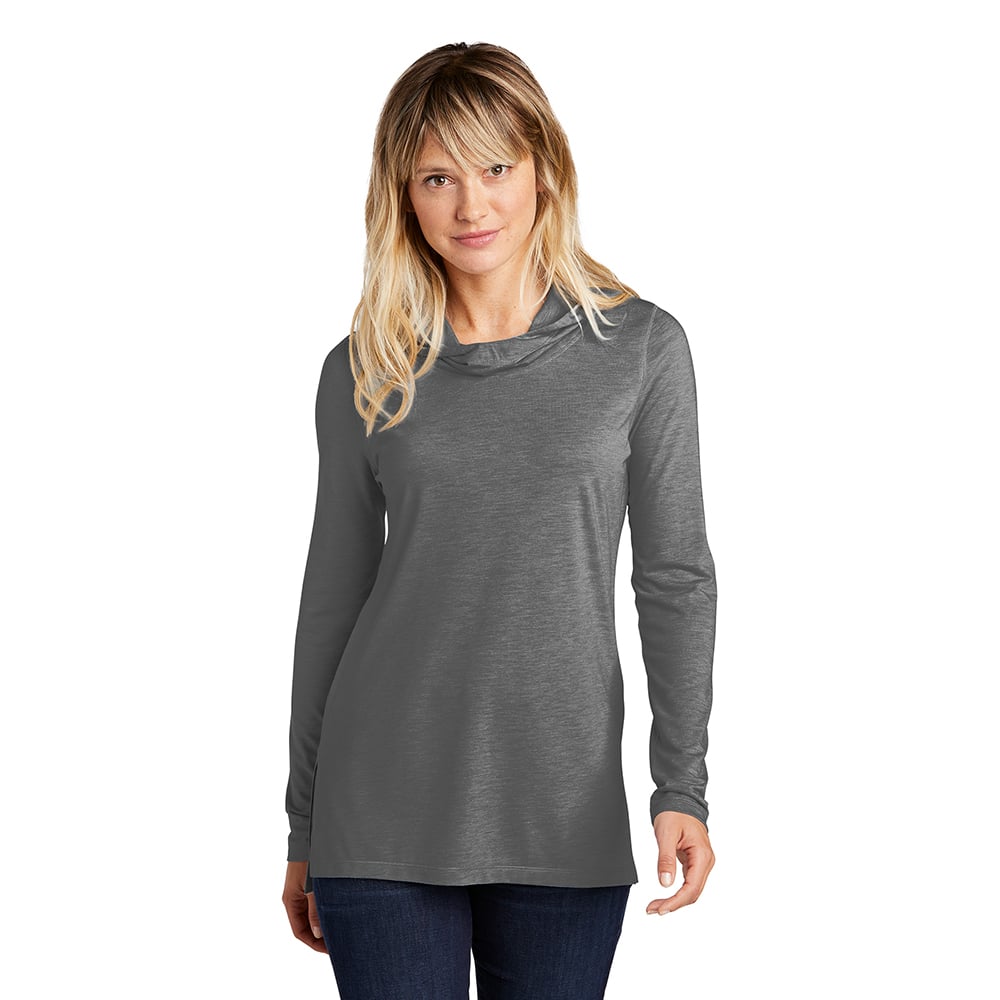 Sport - Tek LST406 PosiCharge Women's Tri - Blend Cowl Neck Hooded Shirt - Gorvex.com