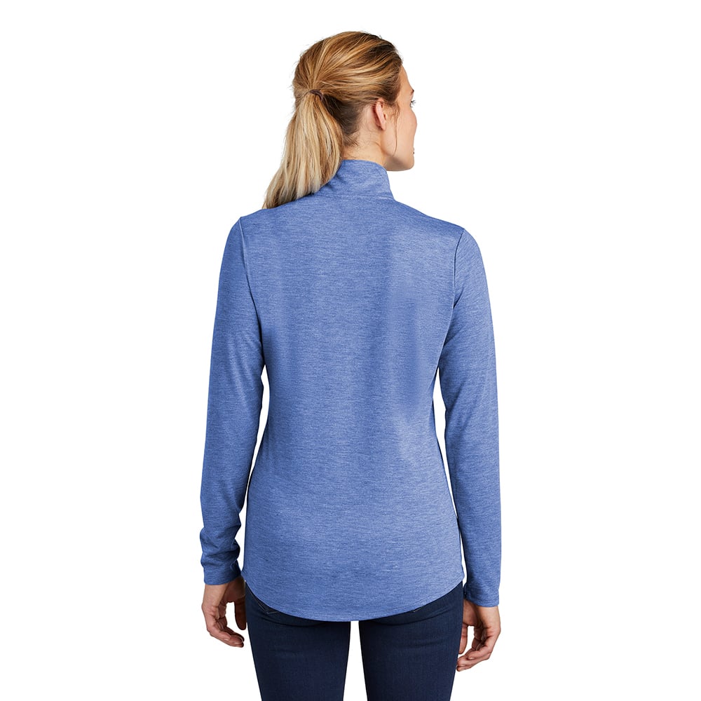 Sport - Tek LST407 PosiCharge Women's Tri - Blend Quarter - Zip Pullover - Gorvex.com