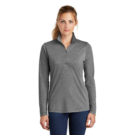 Sport - Tek LST407 PosiCharge Women's Tri - Blend Quarter - Zip Pullover - Gorvex.com