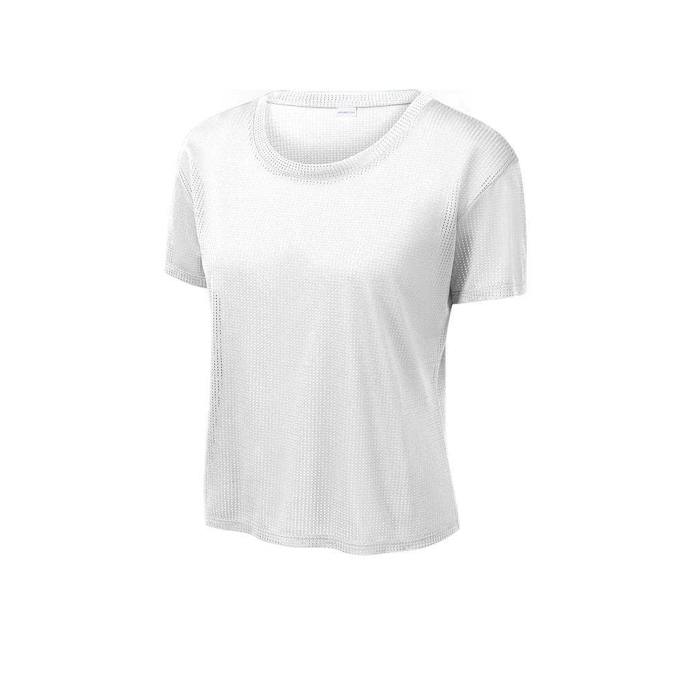 Sport - Tek LST411 PosiCharge Women's Drop Shoulder Cropped T-Shirt - Gorvex.com