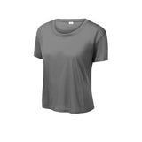 Sport - Tek LST411 PosiCharge Women's Drop Shoulder Cropped T-Shirt - Gorvex.com