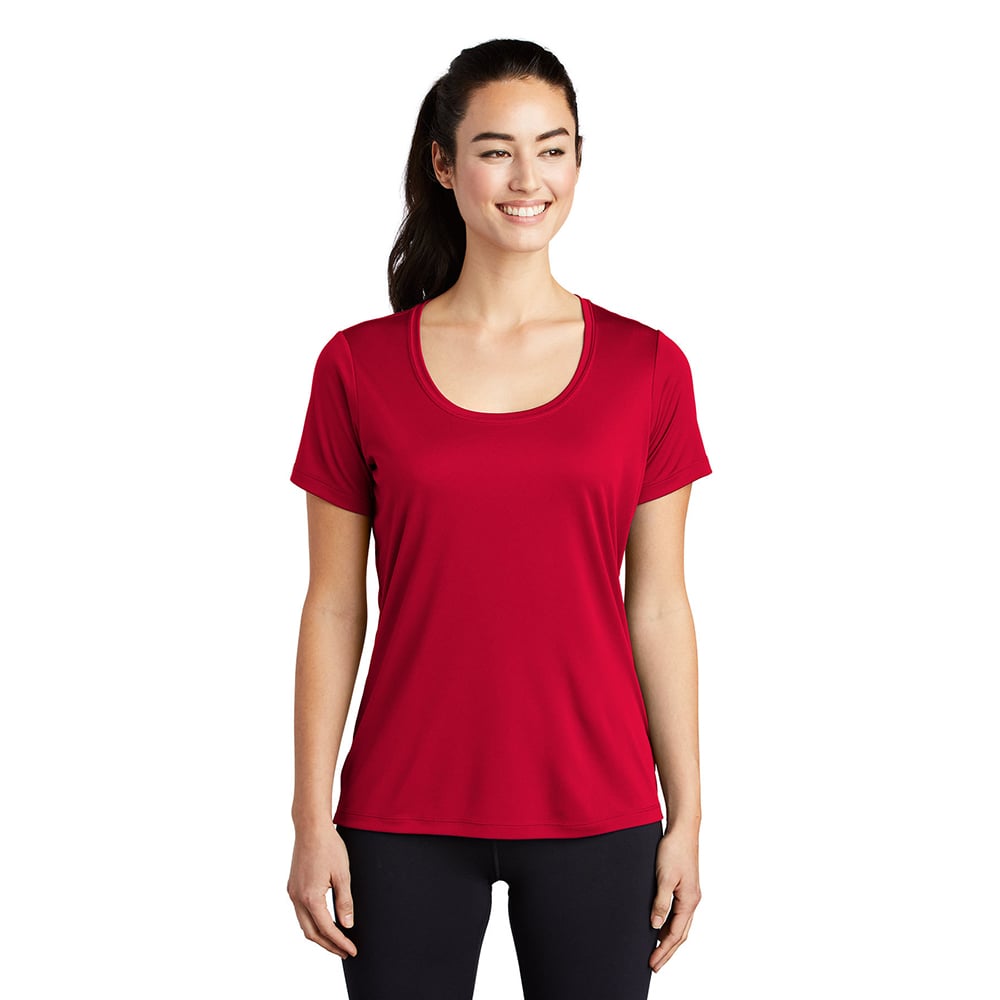 Sport - Tek LST420 Posi - UV Women's Scoop Neck Performance T-Shirt - Gorvex.com