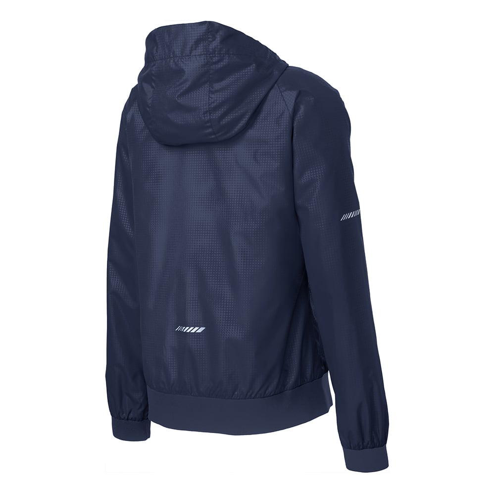 Sport - Tek LST53 Women's Embossed Wind Jacket with Reflective Details - Gorvex.com