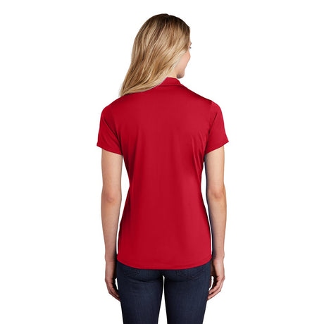 Sport - Tek LST620 PosiCharge Women's Two - Tone Y - Neck Tough Polo - Gorvex.com