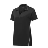 Sport - Tek LST620 PosiCharge Women's Two - Tone Y - Neck Tough Polo - Gorvex.com