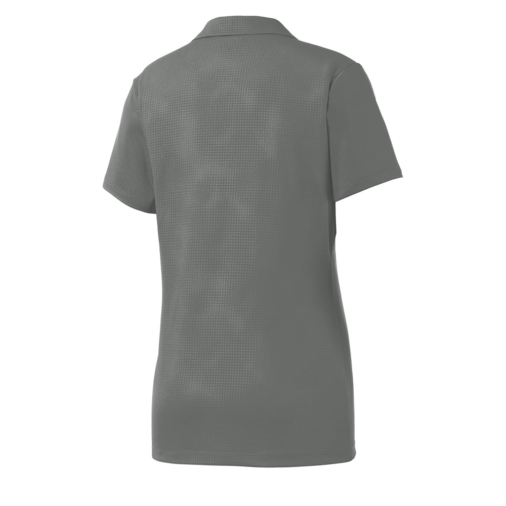 Sport - Tek LST630 PosiCharge Women's Embossed Y - Neck Tough Polo - Gorvex.com