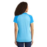 Sport - Tek LST641 PosiCharge Women's RacerMesh Heather Block Polo - Gorvex.com