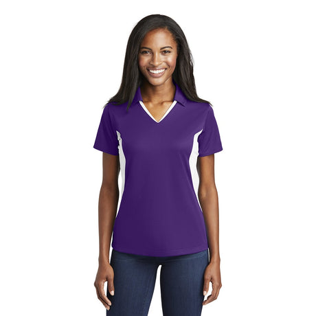 Sport - Tek LST655 Sport - Wick Women's Side Blocked Micropique Polo - Gorvex.com